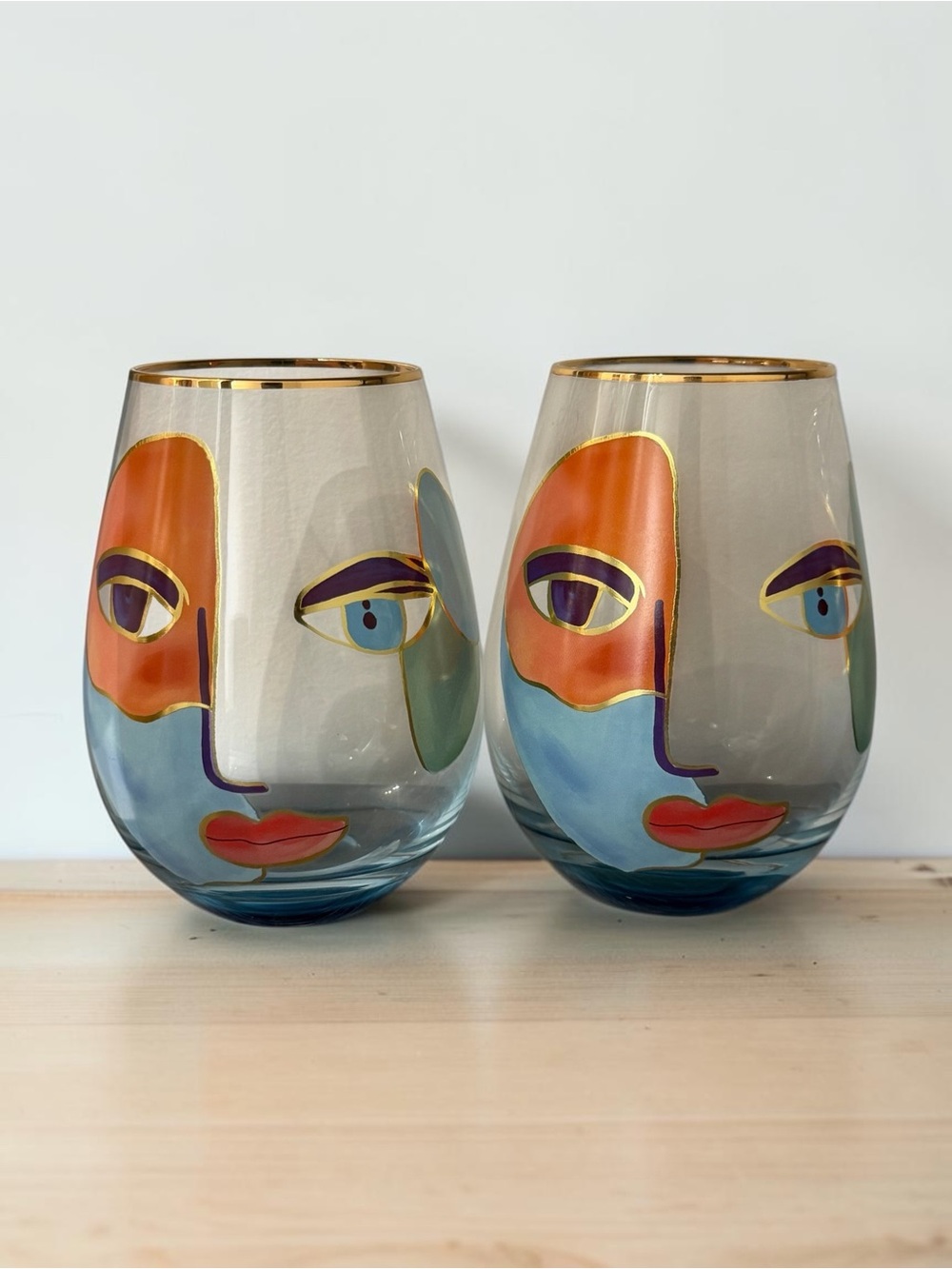 Cornet Barcelona Artistic Gaze Stemless Wine Glasses – Set of 4 - Picture 11 of 16